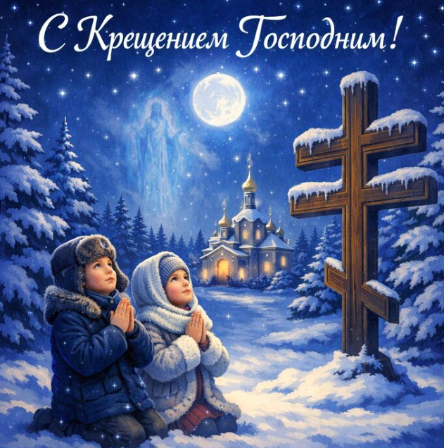 Фото С Крещением Господним-2026: самые красивые и трогательные открытки с поздравлениями 5